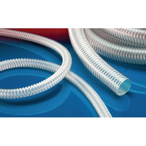 Absaug- und Förderschlauch AIRDUC® PUR-INOX 355 FOOD-AS Innen-Ø 100-102 mm Außen-Ø 111,00 mm Länge 5 m Wandstärke 5.5 mm (1/4)