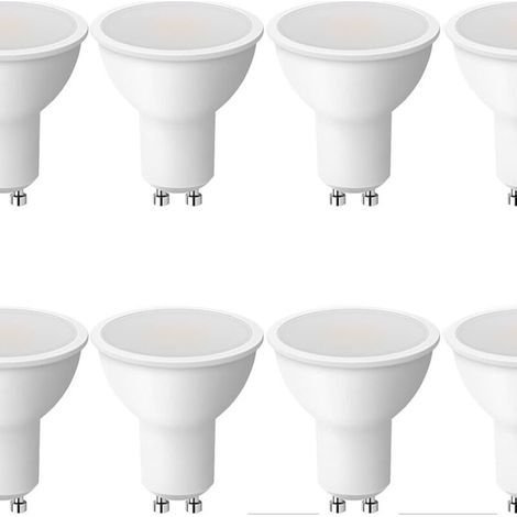 GU10 5W LED-Lampen, 3000K, 120° Abstrahlwinkel, energieeffiziente GU10 LED-Lampe, nicht dimmbar, 8er-Pack [Energieklasse B] (1/5)