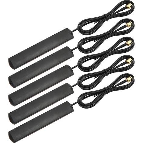 5Pcs Antenne Wifi TP-001 8dbi SMA Mâle Double Bande Omnidirectionnelle 2.4GHz 5GHz 5.8GHz, Haut Gain (1/5)