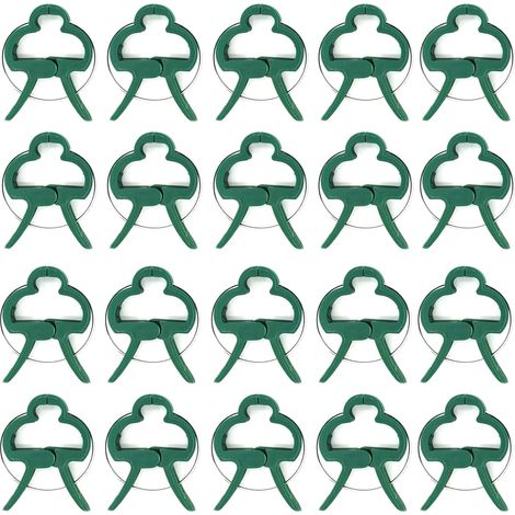 Lot de 20 pinces à plantes Kit de fixation pour tomates, roses, concombres