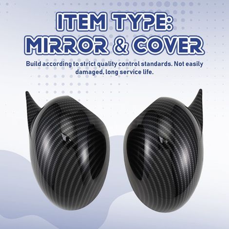 1 pair of rearview mirror covers for BMW MINI COOPER R55 R56 R57 R58 R60 (1/5)