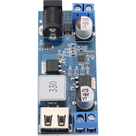 Convertisseur DC DC 12V 24V à 5V 6A 30W Module d'Alimentation avec Chargement USB pour Projets Électroniques (1/5)