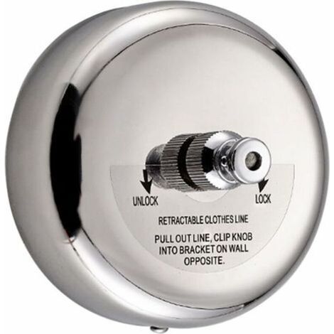 Stendibiancheria rotondo retrattile in acciaio inox 304 – cavo in acciaio da 2,7 m, ideale per balcone, giardino o bagno.