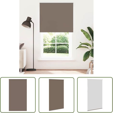 vidaXL Verdunkelungsrollo Kaffeebraun 135x230 cm Stoffbreite 131,6 cm (1/5)