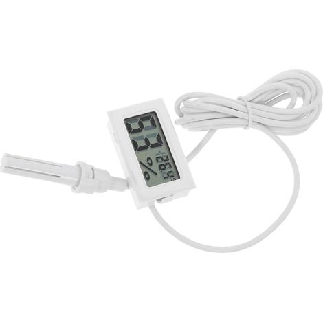 Thermomètre Hygromètre Numérique Maison Affichage Digital Précis, Matériau Abs, Mesure Température et Humidité, Pack de 2 Pièces Piles Incluses (1/5)