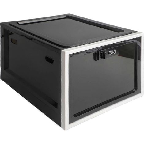 Medikamentenbox, Handybox, abschließbare Aufbewahrungsbox, schwarz (1/5)