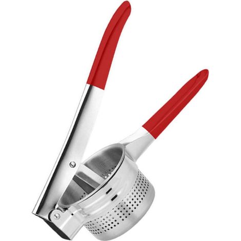Presse-Fruits Manuel 9 CM Rouge Revêtement Plastique Extracteur de Jus Portable pour Fruits et Légumes Presse-Agrumes Stable à Poignée Ergonomique la Cuisine et Bar (1/5)