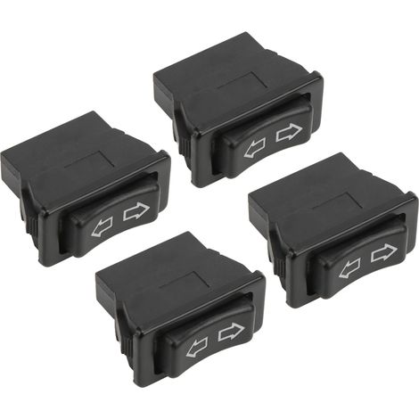 Universeller 5-poliger 12V/24V-Fensterheberschalter mit grüner Kontrollleuchte – 4er-Pack