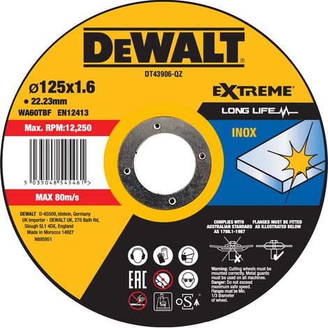 Disco taglio DEWALT DT43906QZ