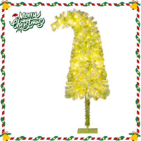 CASART Whimsical Christmas Tree Bendable Artificial Xmas Tree-Lime Green (1/5)