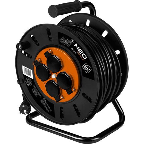 neo Carrete de cable profesional metálico 50 metros 3600W (1/3)