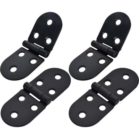 4-Pezzo Incernierato Porta Piatto Pieghevole Cerniere Pieghevoli Cerniera Sportello armadio e Pieghevole 180 Cerniera in acciaio Inox Viti e Cerniere (1/5)