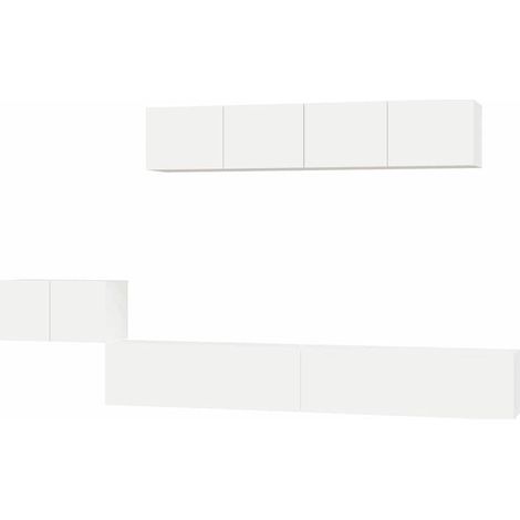 Maison Exclusive - Set di Mobili Porta TV 5 pz Bianco in Legno Multistrato (1/5)