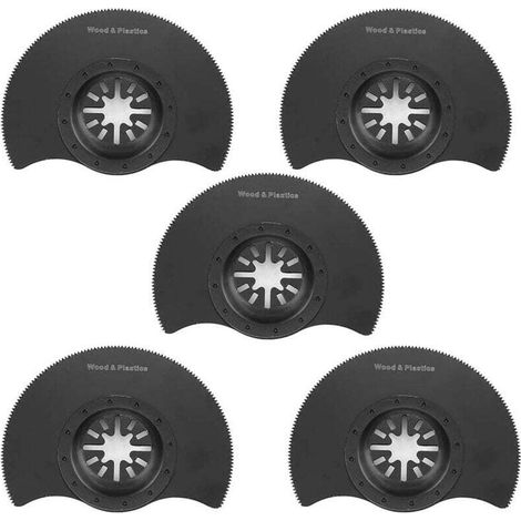 Lames de scie circulaire oscillantes Ulisem 5 pièces 88 mm, ensemble d'accessoires multi-outils, outil de coupe de réparation en acier au carbone