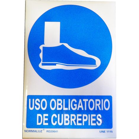 Panneau 29,5x20 Utilisation Obligatoire des Couvre-pieds RD20641
