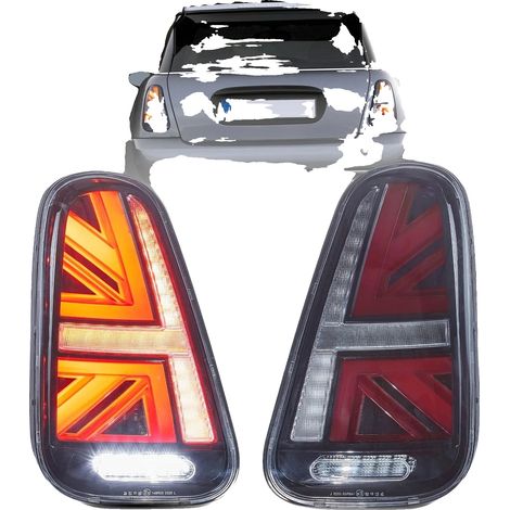 Fanali posteriori a LED, alta luminosità, design impermeabile, TRASPARENTI (1/2)