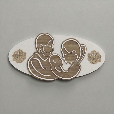 Quadro capezzale in legno laminato 59x119 cm (1/4)