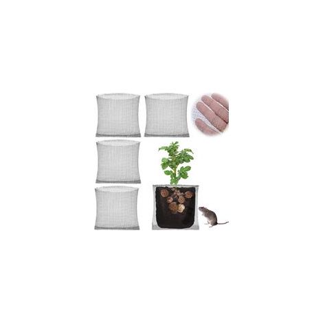 Panier De Protection des Racines 45x40cm Protection des Racines 4pcs Sécurité Filet de Protection des Racines Antirouille Panier Campagnol pour la Protection des Végétauxde Fleursde Légumes