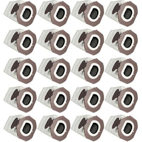 Lot de 20 sacs à poussière de rechange pour aspirateur Vorwerk VK7 FP7 : accessoires, sacs poubelle antibactériens au charbon actif