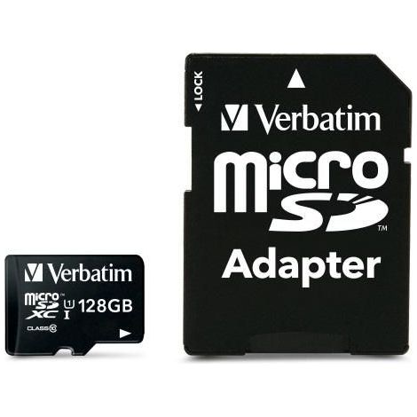 Carte micro SDXC Verbatim Premium UHS-I 128 Go, 44085