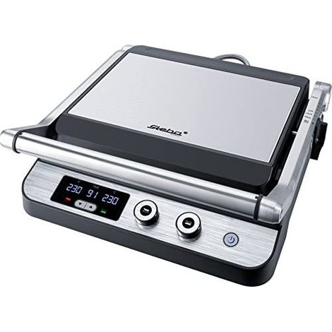 Parrilla eléctrico Low-Fat Negro/Acero Inoxidable Steba FG 120 (1/5)