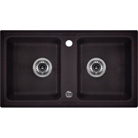 deante ZQZ2203 Fregadero de granito de dos cubetas