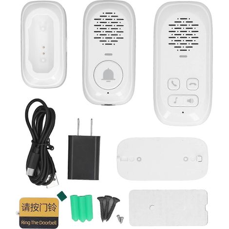Interphone vocal sans fil bidirectionnel avec une portée de 300 m, pour usage domestique, 100–240 V CA