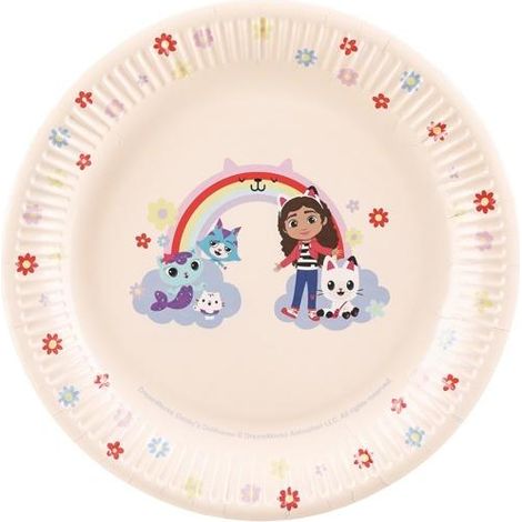 Piatti a forma di casetta per gatti Gabi, 23 cm, 6 pezzi