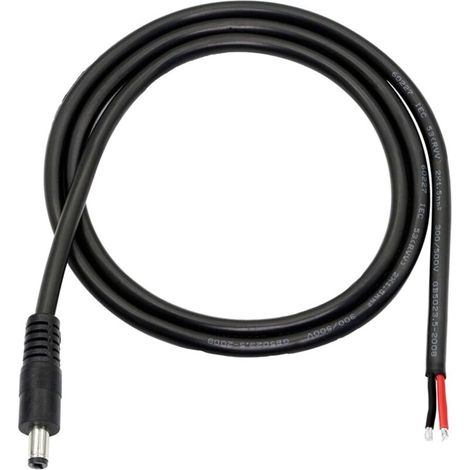 Codini per cavi CC da 0,5 metri quadrati (1 metro) per telecamera di sicurezza CCTV, DVR, striscia luminosa a LED, ecc.