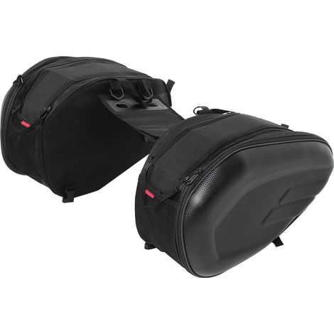 Lot de 2 sacoches latérales étanches pour moto, 58 L, pour casque, voyage, vélo, motocross et camping. (1/5)