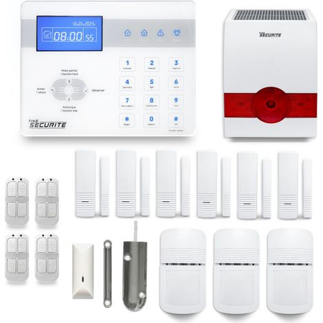 Alarme maison sans fil ICE-Bi47 Compatible Box internet et GSM (1/4)