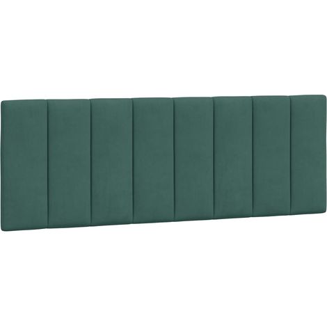 Coussin de tête de lit Hanko vert foncé 120 cm velours CFW39560 (1/5)