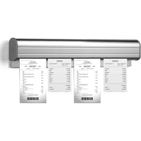 Porte Bon de Commande Restaurant 30CM Porte Bon de Commande en Alliage d'Aluminium Support pour Bons de Commande pour Reçus Chèques Cuisine Hôtel Menu (1/4)