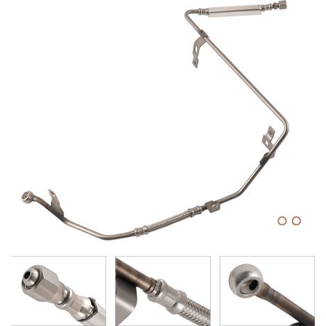 Tuyau Tube Retour d'Huile Olio Turbo for Audi A4 Quattro 06B145771F 06B145771N (1/5)