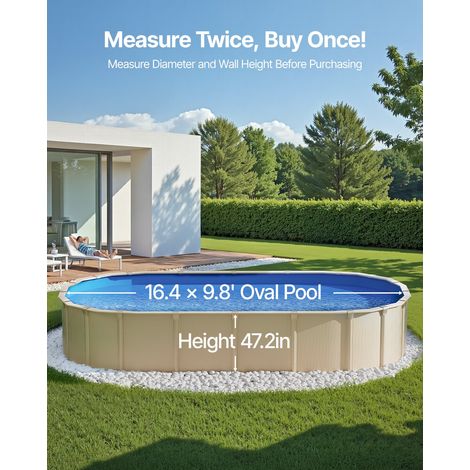 Revêtement de Piscine Ovale - 500x300x120 cm Doublure de Style (1/5)