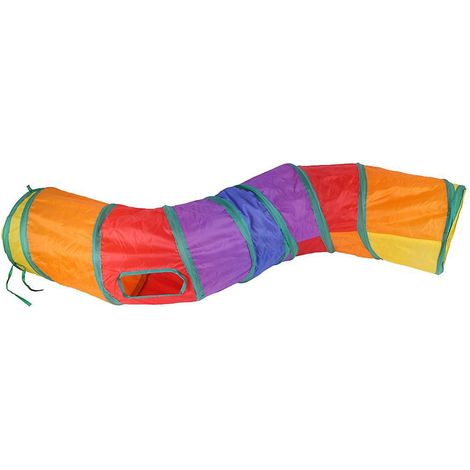 tunnel Pour Chat 2 Voies Pliable - Jouet Interactif Pop-up Labyrinthe Maison - Tunnel De Jeu Pour Chat Chiot Lapin Petit Animal (1/5)