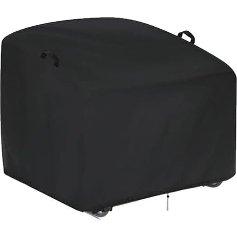 Housse de chaise à bascule d'extérieur imperméable Oxford avec revêtement en polyuréthane coupe-vent avec cordon de serrage et boucles résistantes aux UV pour chaises empilables (1 pièce) (1/5)