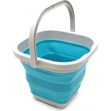 Faltbarer Eimer/Faltwanne, 5 l/10 l, hellblau (1/5)