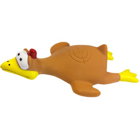 Pet Nova Gummispielzeug – braune fliegende Henne, 26 cm (1/5)