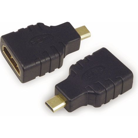 S-IMPULS HDMI-Adapter, Typ A Buchse/Typ D Stecker, schwarz