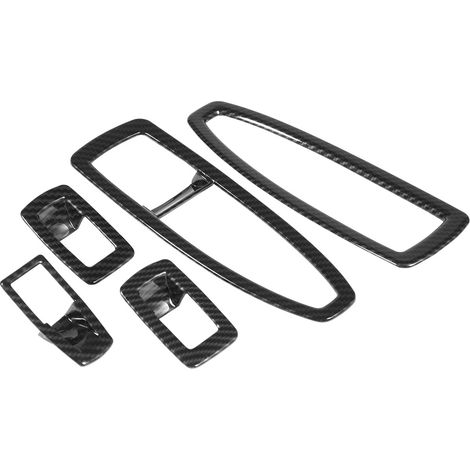 5pcs Garniture de Cadre de Bouton de Lève-Vitre Voiture Style Fibre de Carbone pour BMW Série 3 F30 13-18 (1/5)