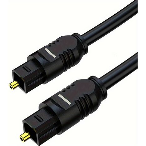 Cable audio digital toslink macho 0.50 M Negro (1/5)