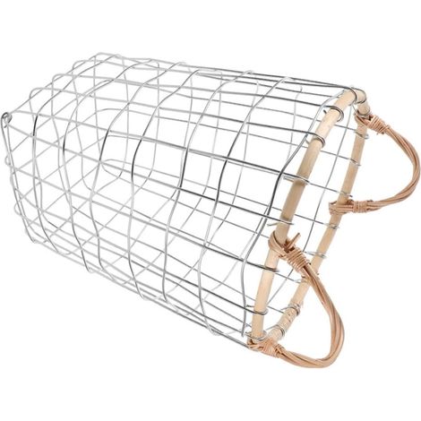 Küchenkorb Aus Metalldraht Rustikales Obstschale Griffen