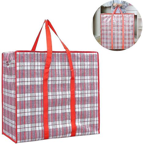 Große Aufbewahrungstasche mit robustem Reißverschluss, Organizer-Tasche – Rot (1/4)