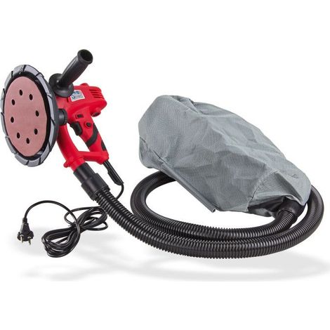 Dema – Ponceuse girafe 750 W – Vitesse variable 1500-2700 tr/min – Plateau 180 mm – Aspiration intégrée pour travail propre
