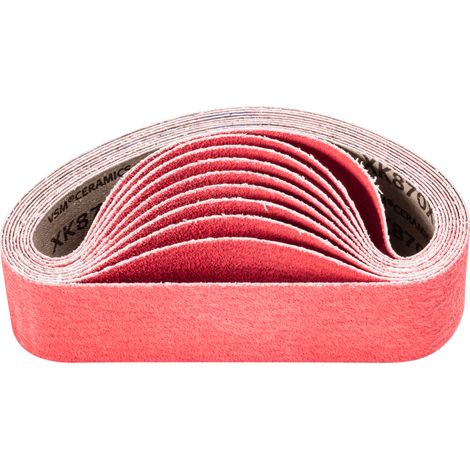 PFERD TOOLS Keramikkorn Schleifband BA 50x450mm CO-COOL60 für Edelstahl-Schliff mit Rohrbandschleifer 20 Stk