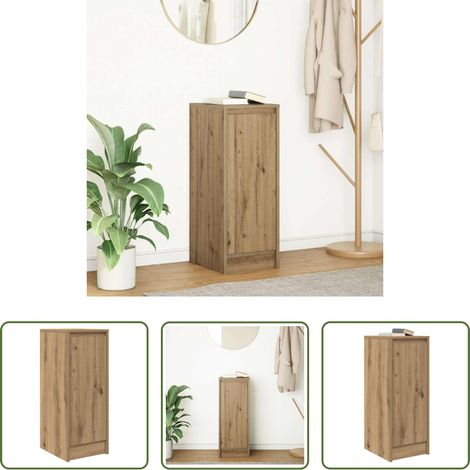Holzschrank - Sideboard Artisan-Eiche 29,5x34x76 cm Holzwerkstoff (1/5)