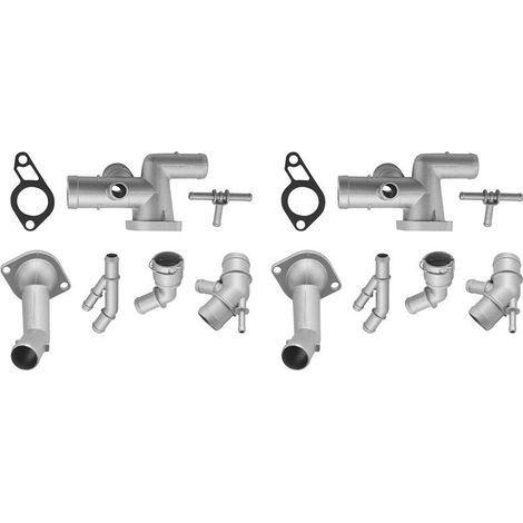 Kit di 14 connettori in alluminio per tubi del liquido di raffreddamento del motore 06A121133J per MK4 1.8T TT 2000-2005 (1/2)