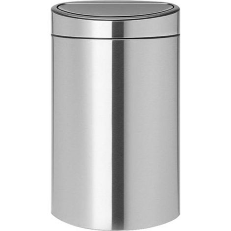 poubelle tri sélectif 23 l + 10 l matt steel - touch bin - brabantia