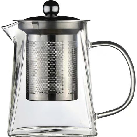 Théière En Verre Avec Infuseur - 750 ml - Résistante À La Chaleur - Pour Thé En Vrac - 1 Pièce (1/5)
